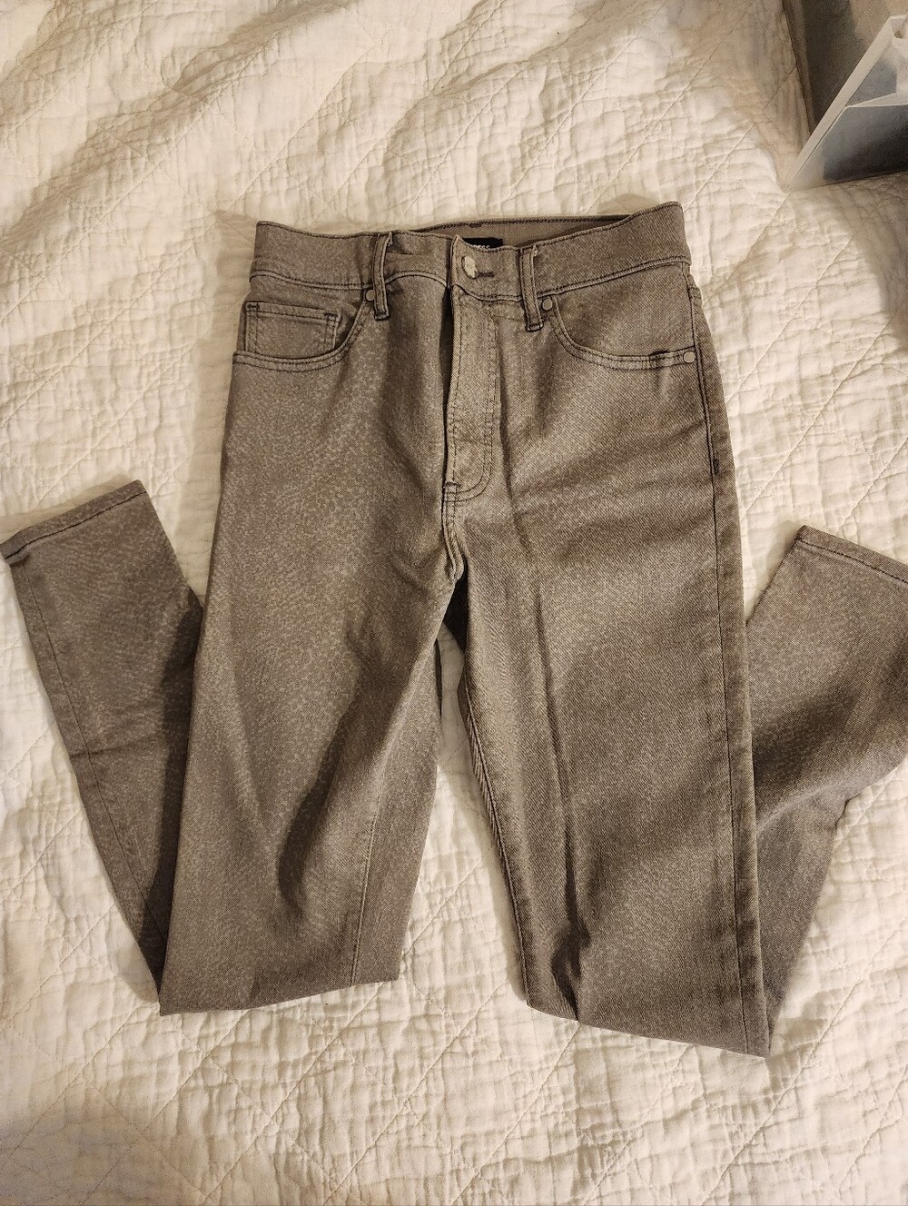 Express High Rise 4 4R Denim Jeans gray Patterned excellent condition